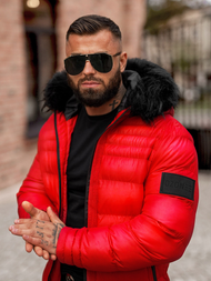 Men's Winter Jacket - Red OZONEE O/M801Z
