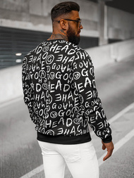 Men's Sweatshirt - Black OZONEE JS/8B1221/3