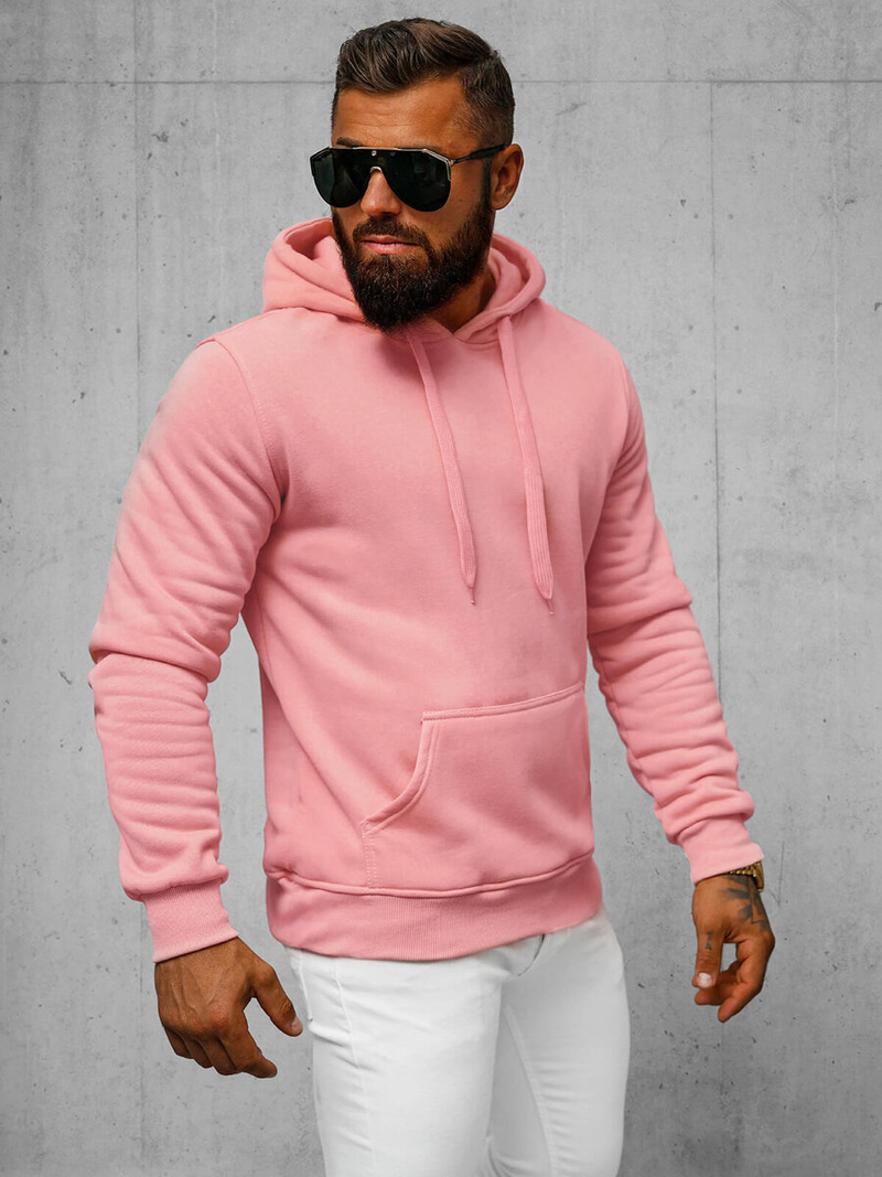 Men's Hoodie - Powder pink OZONEE JS/2009Z