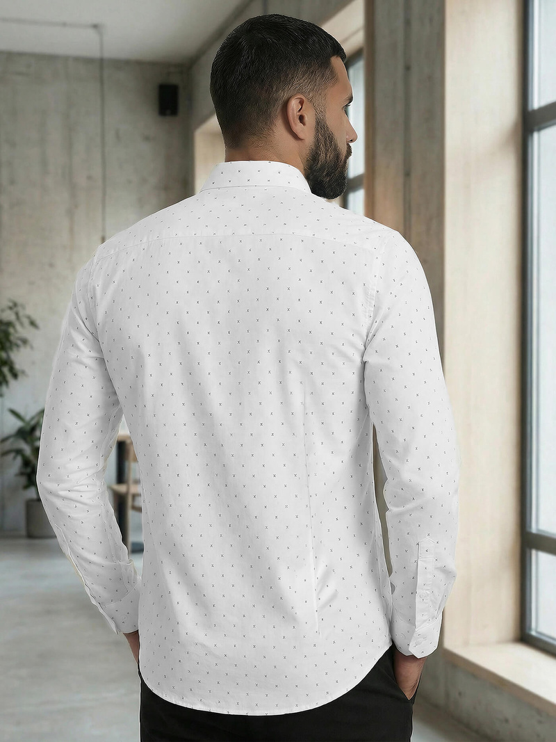 Men's Shirt - White OZONEE V/V180Z