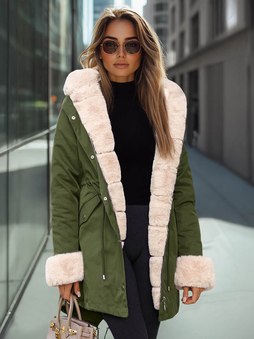 Women's Jacket - Green OZONEE JS/M763/136Z