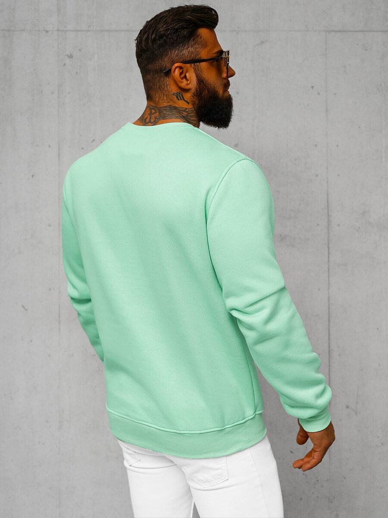 Men's Sweatshirt - Mint OZONEE JS/2001-10Z