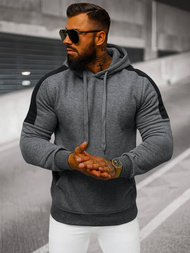 Men's Hoodie - Dark Grey OZONEE JS/8B1311/5
