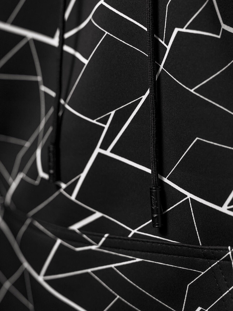 Men's Hoodie - Black OZONEE JS/8B1235/3