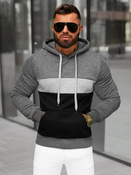 Men's Hoodie - Dark Grey OZONEE JS/8B1320/5