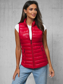 Women's Gilet - Red OZONEE JS/16M9153/270Z