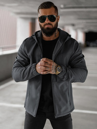 Men's Softshell Jacket - Dark Grey OZONEE JS/27B6523/5Z