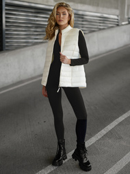 Women's Gilet - Ecru OZONEE JS/11Z8223