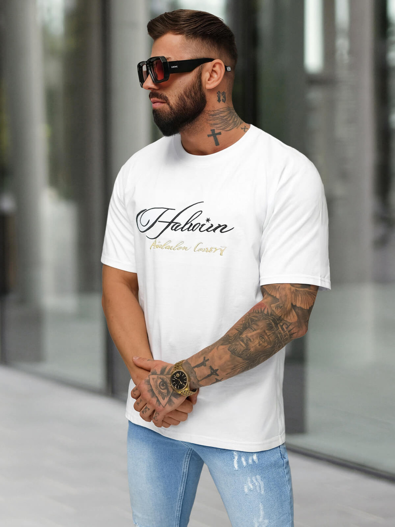 Men's T-shirt - White OZONEE O/YN2/632