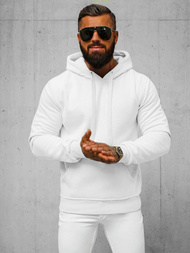 Men's Hoodie - White OZONEE JS/2009Z