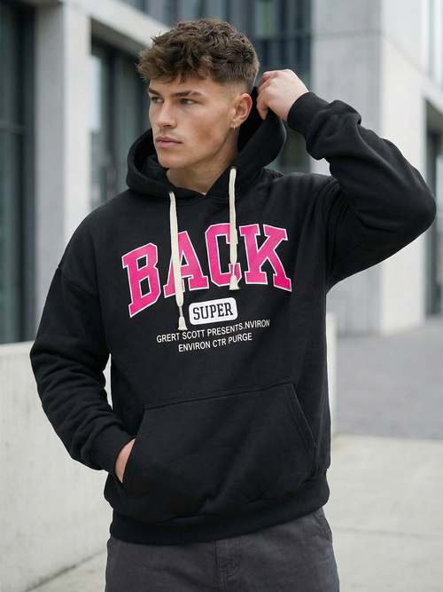 Men's Hoodie - Black OZONEE O/TT30513Z