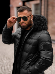 Men's Winter Jacket - Black OZONEE O/M801Z