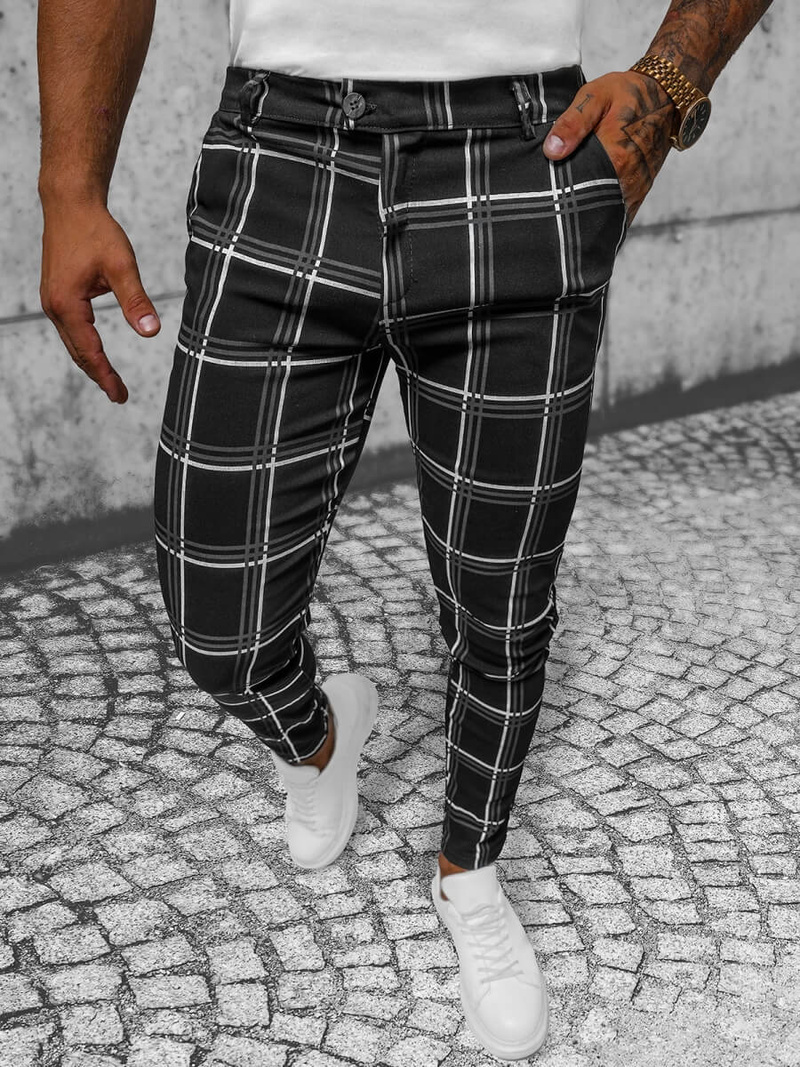 Men's Chinos - Black OZONEE O/P4028