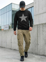 Men's Sweatshirt - Black OZONEE JS/65B3920/3Z