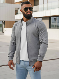 Men's Sweatshirt - Grey OZONEE JS/2002Z