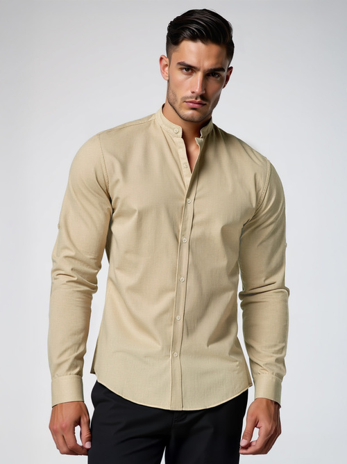 Men's Shirt - Beige OZONEE O/V140