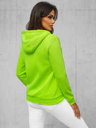 Women's Hoodie - Green neon OZONEE JS/W03Z