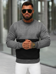 Men's Sweatshirt - Dark Grey OZONEE JS/8B1305/5