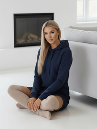 Women's Hoodie - Navy blue OZONEE JS/YS10005/25Z