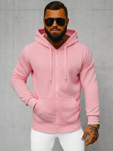 Men's Hoodie - Powder pink OZONEE JS/2008Z