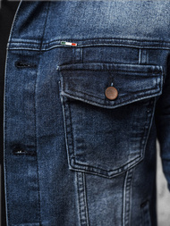 Men's Denim Jacket Dark Blue OZONEE NB/MJ523BS