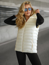 Women's Gilet - Ecru OZONEE JS/11Z8225