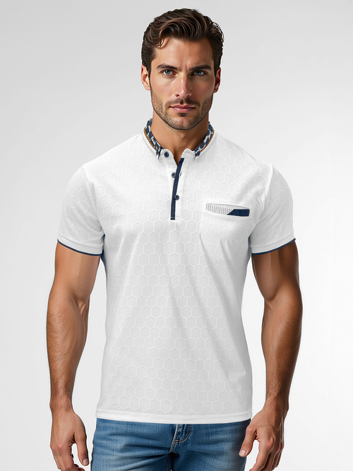 Men's Polo Shirt - White OZONEE O/QQ923