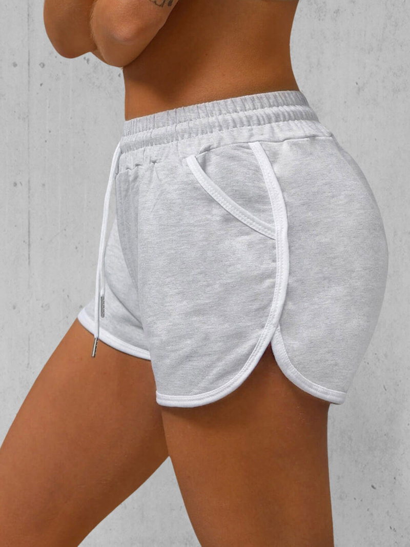 Women's sweat shorts - grey OZONEE JS/8K208/2