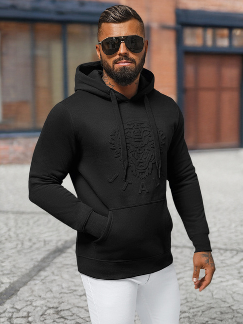 Men's Hoodie - Black OZONEE NB/MF2012