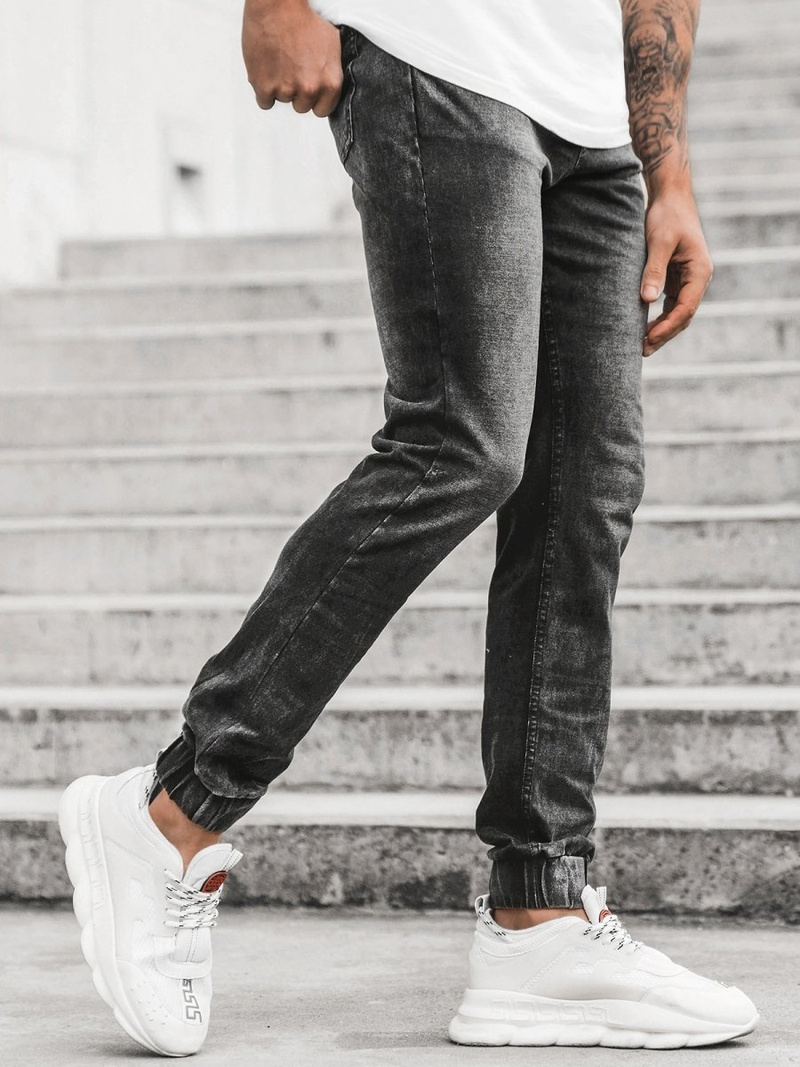 Men's Jogger Jeans Black OZONEE JS/NJ55003/2