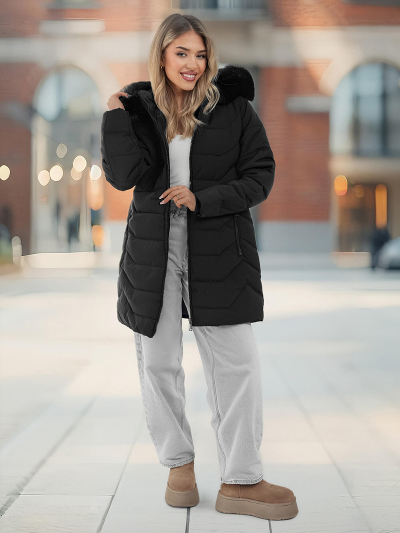 Women's Jacket - Black OZONEE JS/16M9121/392Z