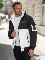Men's Winter Jacket - Black/White OZONEE JS/31M5083/281