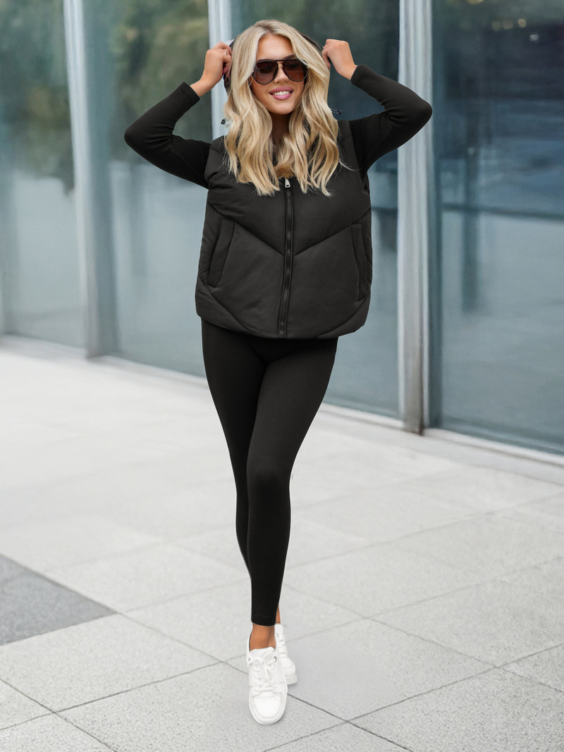 Women's Gilet - Black OZONEE JS/16M9291/392