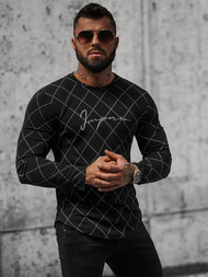 Men's Sweatshirt - Black OZONEE O/5919BZ