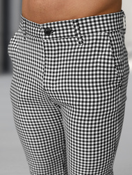 Men's Trousers - Black/White OZONEE DJ/5531Z