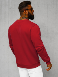 Men's Sweatshirt - dark-red OZONEE JS/2001-10Z