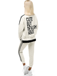 Two-piece tracksuit set Ecru OZONEE X/1000
