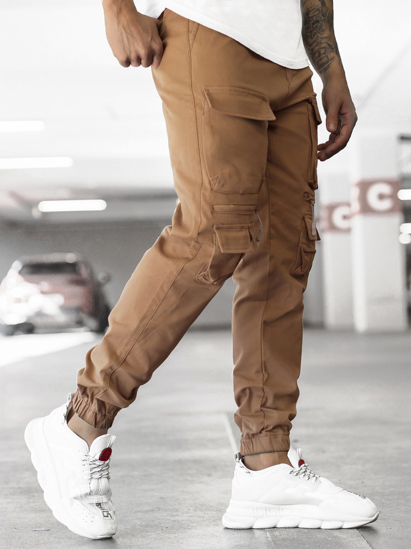 Men's Joggers - Brown OZONEE MACH/5011