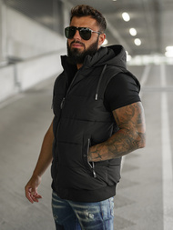 Men's Gilet - Black OZONEE JS/32M1780/392Z
