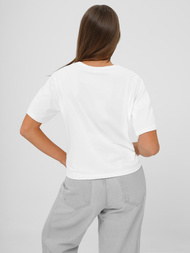 Women's T-shirt - White/Blue OZONEE JS/RJ77247