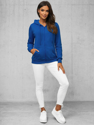 Women's Hoodie - cornflower blue OZONEE JS/W03/65Z
