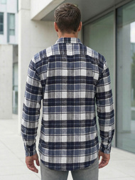 Men's Shirt - Navy Blue OZONEE V/V175Z