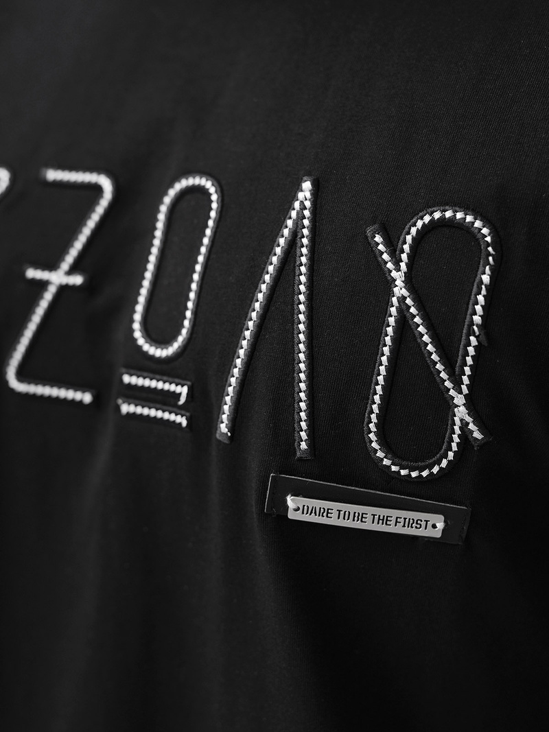 Men's T-shirt - Black OZONEE O/QQ1185