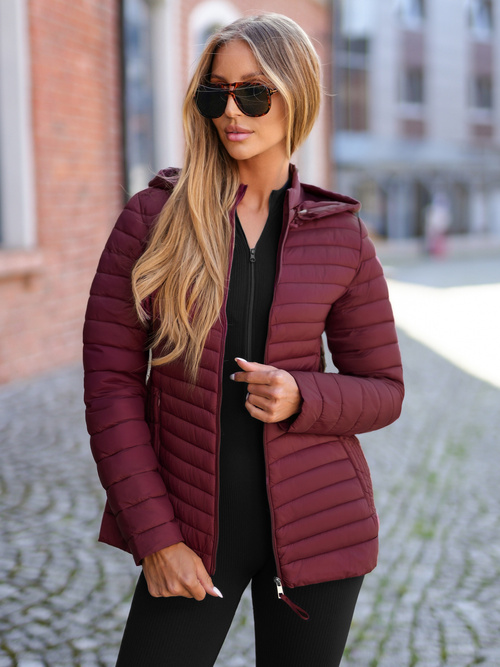 Women's Jacket - Burgundy OZONEE JS/11Z8228