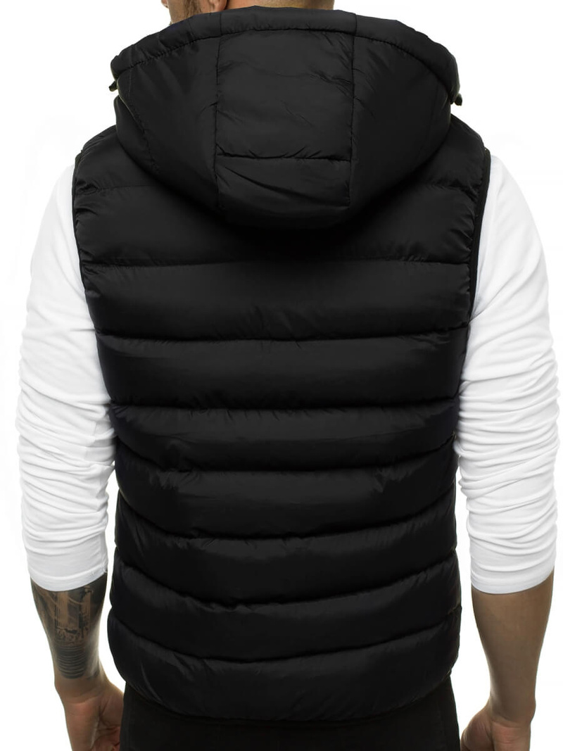 Men's Gilet - Black-Red OZONEE N/6505