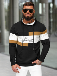 Men's Sweatshirt - Black OZONEE O/B7524Z