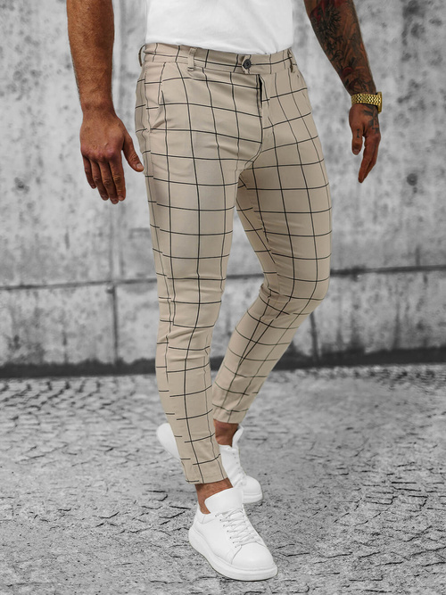 Men's Chinos - Beige OZONEE O/P4009