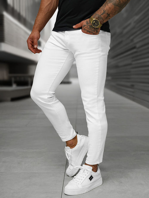 Men's jeans - white OZONEE O/YB661