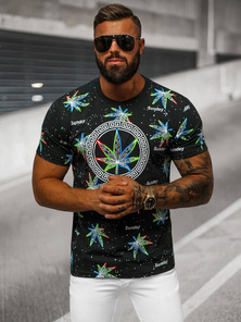 Men's T-shirt - Black OZONEE O/T136/3