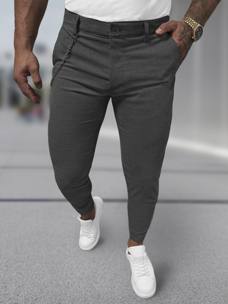Men's Chinos - Anthracite OZONEE DJ/3300